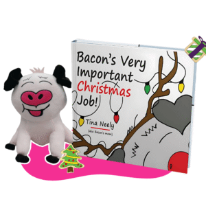 Bacon Christmas Bundle – Book & Limited Edition Pink Plushie