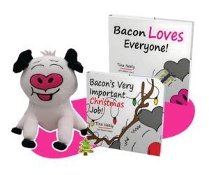 Bacon Book Bundle + Limited Pink Plushie (2 Books + Plushie Gift Set)