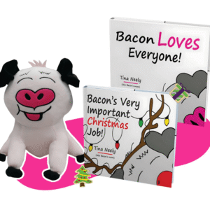 Bacon Book Bundle + Limited Pink Plushie (2 Books + Plushie Gift Set)
