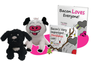 Bacon Book Bundle + Limited Pink Plushie (2 Books + 2 Plushies Gift Set)